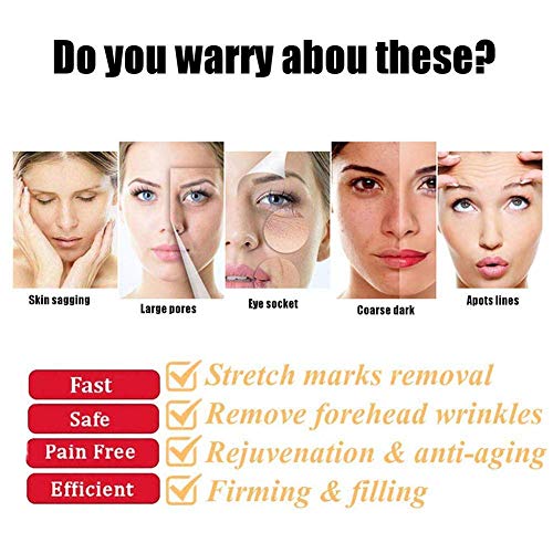 Liduzx Pluma de inyección hialurónica de 0,3 ml/0,5 ml, microinyector de ácido hialurónico, antienvejecimiento, herramienta de belleza para el cuidado de la piel