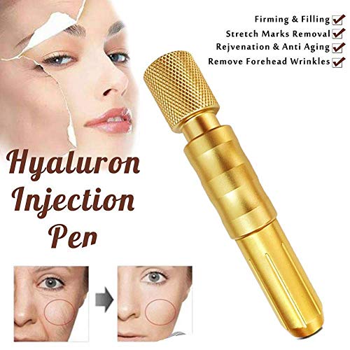 Liduzx Pluma de inyección hialurónica de 0,3 ml/0,5 ml, microinyector de ácido hialurónico, antienvejecimiento, herramienta de belleza para el cuidado de la piel