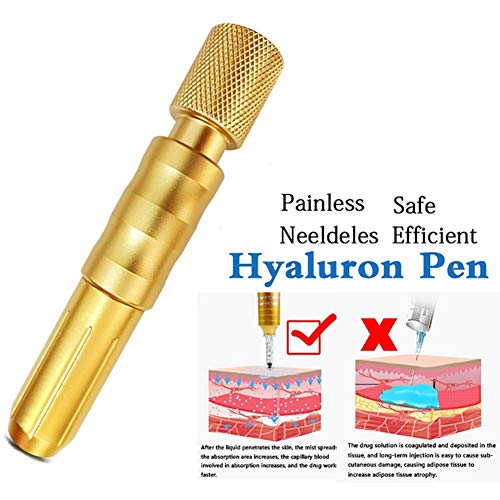 Liduzx Pluma de inyección hialurónica de 0,3 ml/0,5 ml, microinyector de ácido hialurónico, antienvejecimiento, herramienta de belleza para el cuidado de la piel