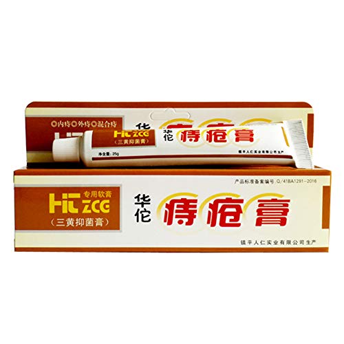 LifeBest 25g Ungüento para hemorroides Hua Tuo Planta Natural Herbal Potente Crema para hemorroides Pomada para hemorroides, Crema Alivio de la Fuerza máxima, Natural para la curación