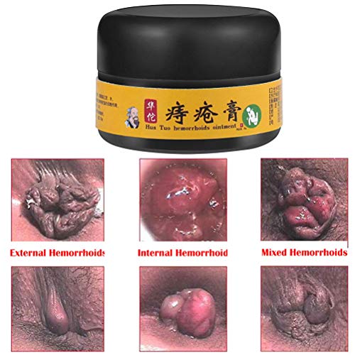 LifeBest Crema de ungüento para hemorroides Planta Natural Hemorroides externas Crema Anal Alivia Las molestias