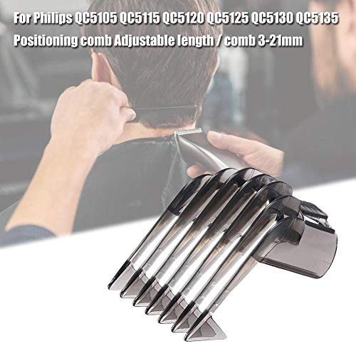 Lifesongs para Philips QC5105 QC5115 QC5120 QC5125 QC5130 QC5135 Longitud Ajustable/Peine Peine de posicionamiento 3-21mm