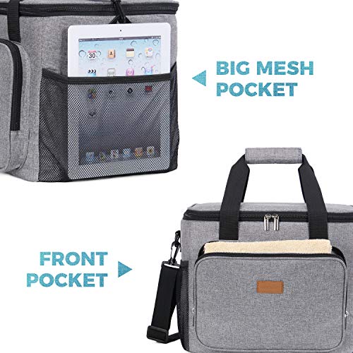 Lifewit 24L(40can) Nevera Flexible Bolsa de Compra Reutilizable Bolsa Isotermica Grande Nevera Portatil para Bebidas, Bolsa Térmica Comida Portas Alimentos para Playa, Picnic, Camping, Barbacoa