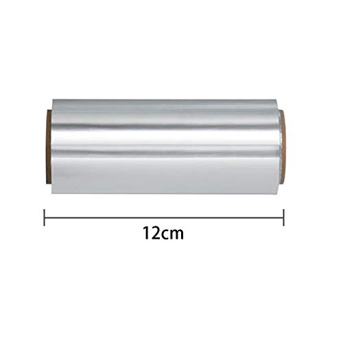 Lifreer - Película de aluminio para el cabello, para resaltar, Peluquería y pelo, rollo de papel de aluminio para bricolaje en el hogar y salón de belleza, 17 x 12 cm