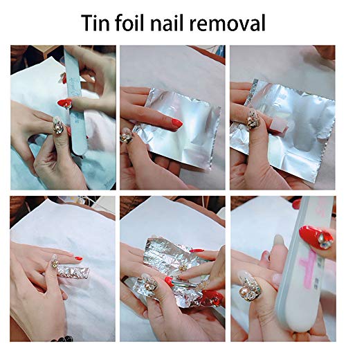 Lifreer - Película de aluminio para el cabello, para resaltar, Peluquería y pelo, rollo de papel de aluminio para bricolaje en el hogar y salón de belleza, 17 x 12 cm