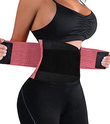 LiGG LiGG Faja Reductora Adelgazante de Neopreno Faja Abdomen Adelgazar Respirable Faja Adelgazante Quema Grasa Faja Lumbar Abdominal para Sudar y Adelgazar Mujer y Hombre,Rosa,S