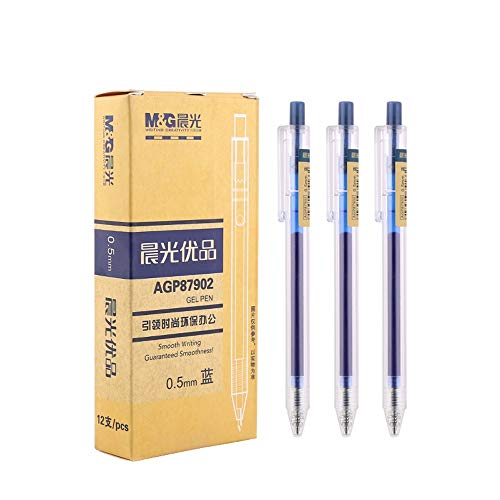 Lihgfw La Prensa Neutral Simple bolígrafo Pluma del Agua de Estudiante Firma Pluma Esmerilado Fino Titular de la Pluma de Gran Capacidad Bala Cabeza 0.5mm Examen Negro Azul Rojo Pluma de la Escritura