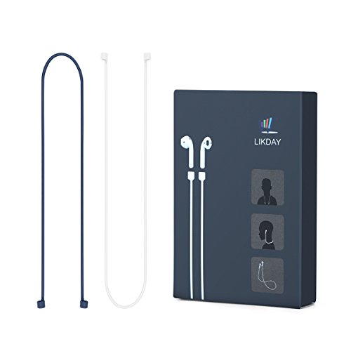 LIKDAY Airpods Correa 22"Silicona Anti-Lost Cable Cable Conector para Aire Pods Cuello Cuerda para inalámbrico Auriculares