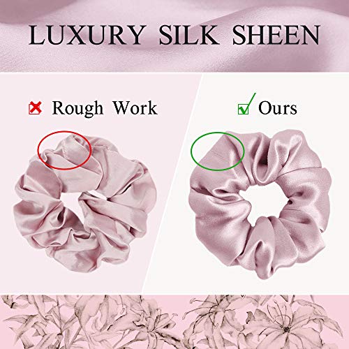LilySilk - Coletero de seda 100% Charmeuse, para un cuidado suave del pelo de las mujeres