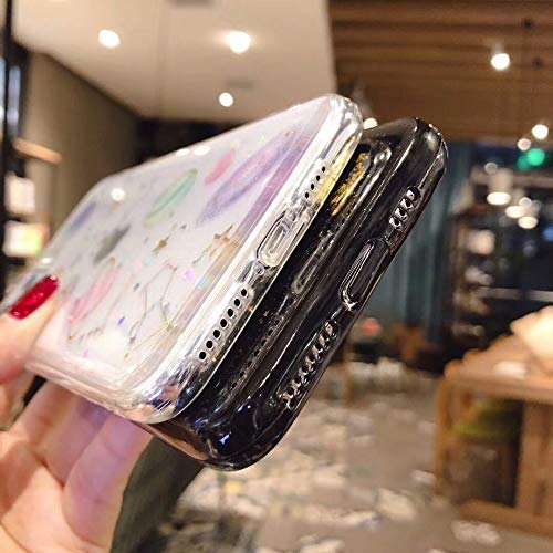 LIMITED Bling Luna Planeta Estrellas Teléfono Caso para iPhone 11 11Pro MAX XS MAX XR X 6S 6 7 8 Plus Cubierta Fundas De Dibujos Animados (Style 1,For iPhone XS)