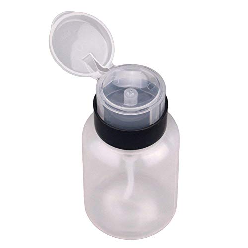 Limpiador de botellas de manicura con dispensador de bomba multifukción de 210 ml, para eliminar el esmalte de uñas
