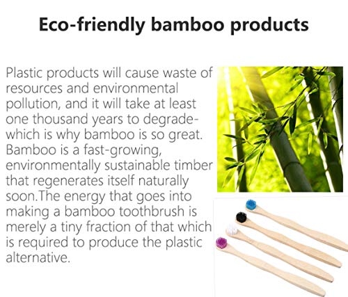 Limpiador de lengua, ECOPRO, paquete de 4 cepillos de lengua de bambú para adultos, respetuoso con el medio ambiente, herramienta de higiene bucal, más cómoda que los rascadores de acero inoxidable