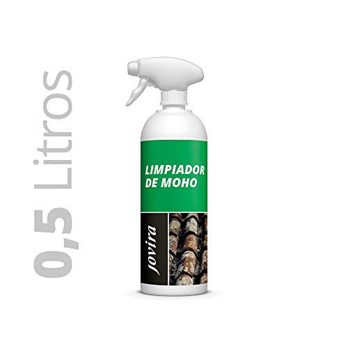 LIMPIADOR DE MOHO, Antimoho, Tratamiento- elimina-limpia el moho, eficaz para Manchas de microorganismos en terrazas, tejados, muros, paredes, jardin, azulejos, bañeras, cocinas, baldosas, aseo 500 ML