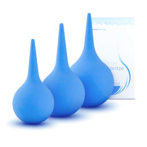 Limpiador de oídos médico de Urban Medical ® [2019] | Hecho en Alemania | Limpieza profesional y eliminador de cera de oidos por medio de un enjuague interno auditivo | Incluye instrucciones de uso