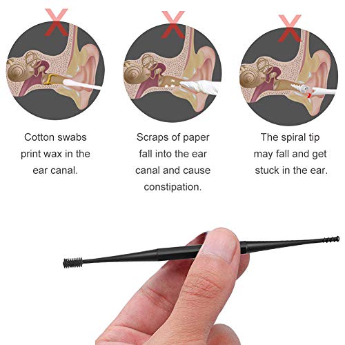 Limpiador de Oídos, Removedor de Cera de Oído, Ear Wax Removal, Ear Cleaner, Limpiador de oídos inteligente, para bebés, jóvenes y adolescentes adultos, 4 Pcs