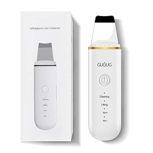 Limpiador Ultrasónico Facial, Skin Scrubber, Exfoliación de Cara, 4 Modos para Limpiar los Poros y Cuidar la Piel, USB Recargable, Dispositivo de Belleza