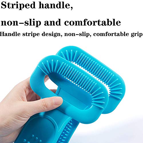 Limpiar Espalda Y Euerpo Cinturón Exfoliante Lavado Limpio Masaje Cepillo Baño, Toalla De Baño Casera De Doble Cara De Tira Larga Fuerte De Silicona