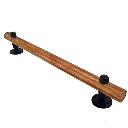 LIN HE SHOP Pasamanos de Madera Maciza, contra Las escaleras de Las Paredes, pasillos internos Retros del reposabrazos del Registro, para el jardín de niños Mayor del hogar (Color : 50cm)