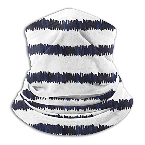 Linger In Líneas onduladas Blanco Negro Cuello Calentador de Cuello Polaina Pasamontañas Decoraciones faciales Bandana Sombreros