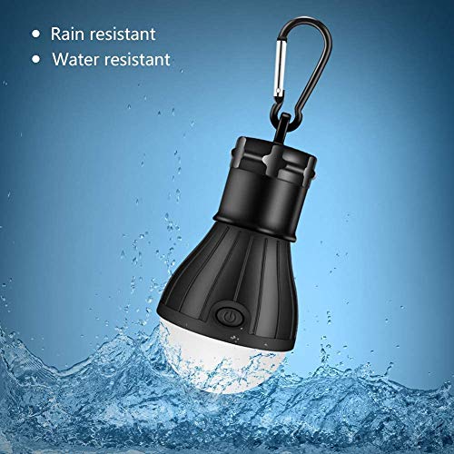 Linkax Lámpara Camping LED,Linterna para Camping,[3 Unidades] Portátil Bombilla Tienda de Camping,Luz Camping para Emergencias, Senderismo,Pesca y Otros Actividades al Aire Libre