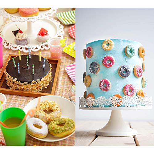 LinStyle Molde para Donut de Silicona, 3 Pieza Antiadherente Molde Donuts para Pasteles, Galletas,Bagels, Muffins-Naranja, 6 Cavidades, Verde, Azul, Rosa Roja