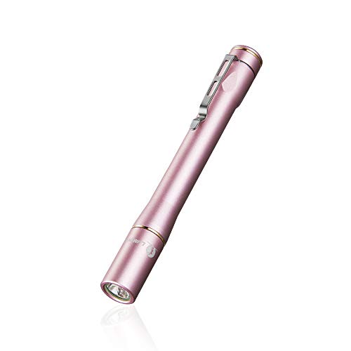 Linterna de diagnóstico profesional LED de Lumintop, con luz blanca Nichia, resistente a los golpes, de aluminio, 3 modos para enfermeros, médico, 2 pilas AAA, NICHIA Pink, 0