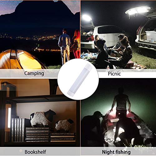 Linterna LED Camping Lámpara, AOKKR USB Recargable Portátil Multifuncional Luz, Noctura Luz de Emergencia Linterna para Camping, Power Bank, con Imán, 4 Modos, 4000mAh