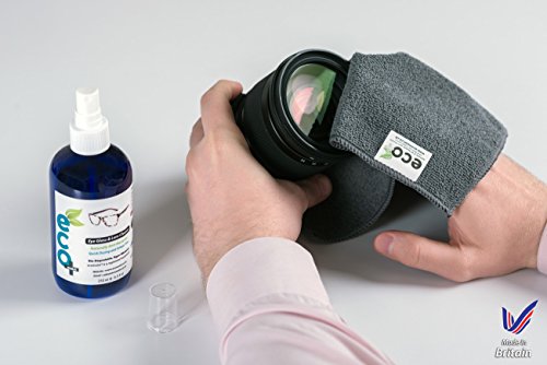 Líquido Limpiador óptico de Gafas y Lentes con toalla de Microfibra Fina 250ml