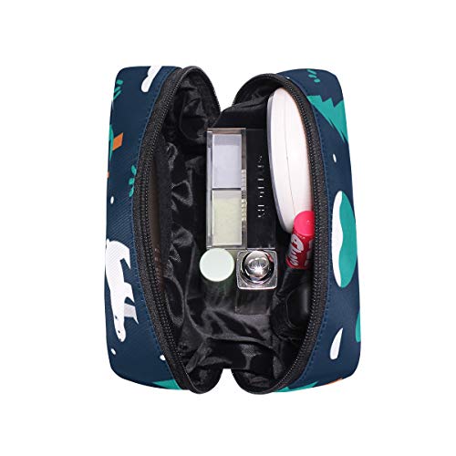 LIUBT - Neceser de viaje con diseño de oso polar, organizador multifunción para mujer