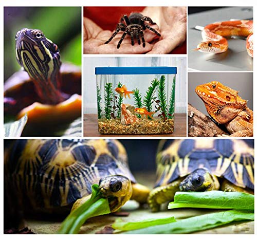 Liuer 2PCS Manta Termica Reptiles Ajustable Reptil Heat Mat con Control De Temperatura Reptiles-Estera de Calefacción para Reptiles,Tortugas,Serpientes,Lagarto,Gecko,Araña (5W)