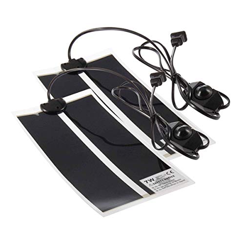 Liuer 2PCS Manta Termica Reptiles Ajustable Reptil Heat Mat con Control De Temperatura Reptiles-Estera de Calefacción para Reptiles,Tortugas,Serpientes,Lagarto,Gecko,Araña (7W)