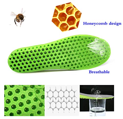 Liuer Plantillas elevadoras de altura 2 Pares Plantillas Elevadora Aumenta Altura Plantillas Alzas De Zapato Invisibles Aumentar Plantilla 2.5CM para Ayudar a Reducir el Dolor en el Talón (EU 41-45)