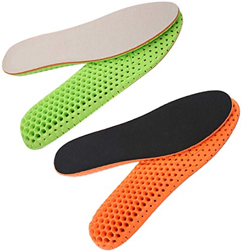 Liuer Plantillas elevadoras de altura 2 Pares Plantillas Elevadora Aumenta Altura Plantillas Alzas De Zapato Invisibles Aumentar Plantilla 2.5CM para Ayudar a Reducir el Dolor en el Talón (EU 41-45)