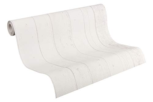 Livingwalls papel pintado Surfing & Sailing gris blanco 10,05 m x 0,53 m 855046