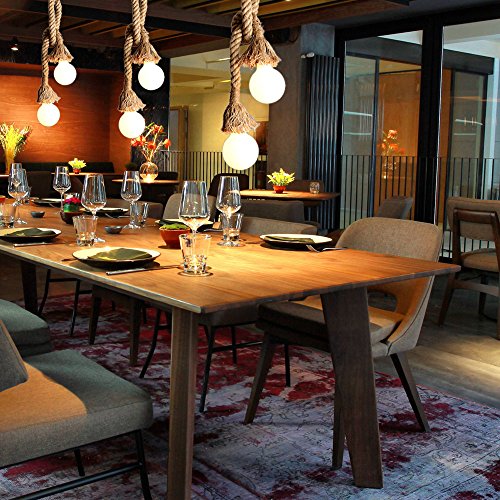 Lixada - Lámpara de techo colgante con doble cabezal, estilo vintage retro industrial para restaurante, bar o café, bombillas no incluidas