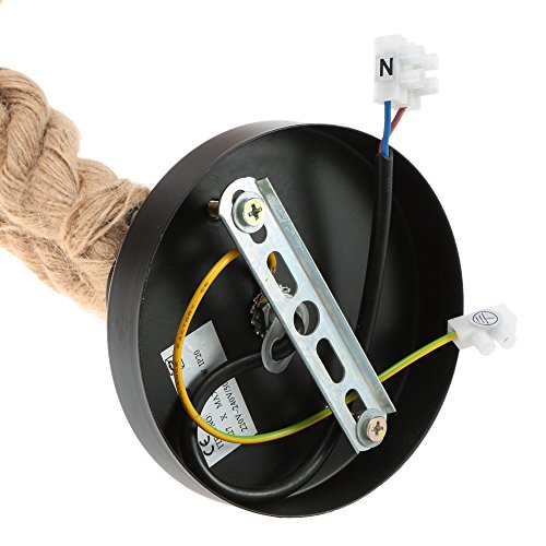 Lixada - Lámpara de techo colgante con doble cabezal, estilo vintage retro industrial para restaurante, bar o café, bombillas no incluidas