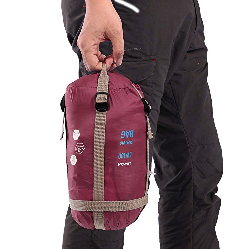 Lixada Saco de Dormir Ultraligero Compresible Multifuncional Saco de Dormir Rectangular 190 * 75cm 680g