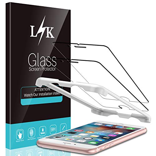 LϟK 3 Pack Protector de Pantalla para iPhone 6 Plus / iPhone 6S Plus, Cristal Vidrio Templado Premium [Dureza 9H] [Funda Compatible] [Anti-Arañazos] [Sin Burbujas] [Kit Fácil de Instalar]