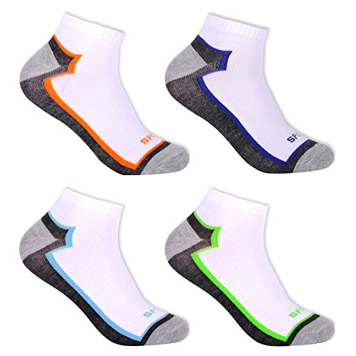 L&K Pack de 12 Calcetines de deporte Sneaker Cortos para hombre multicolor 2122 43-46
