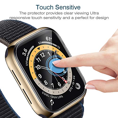 LK Protector de Pantalla Compatible con Apple Watch Series 6/SE/5/4 40mm/38mm, [6 Piezas] [TPU-Film] [Adsorcion anhidra] HD Soft Protector Compatible con Apple Watch 40mm/38mm Pantalla,LK-X-76