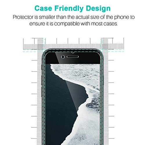 LK Protector de Pantalla para iPhone SE 2020 / iPhone SE2 Cristal Templado, [4 Pack] [9H Dureza] [Equipado con Marco de posicionamiento] [Resistente a Arañazos] Vidrio Templado Screen Protector