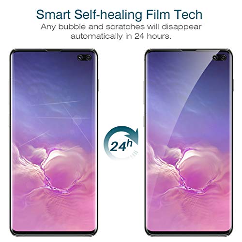 LK Protector de Pantalla para Samsung Galaxy S10 Plus Protector Pantalla, [2 Piezas] [Alta Definición y Sensibilidad] [Cobertura [Burbujas], LK-X-22