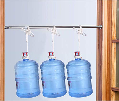 LKJH Barra de Cortina de tensión de Ducha, sin perforación Poste de Resorte Extensible Inoxidable para baño Balcón Cocina Ventana Puerta Armario-a 100-136cm (39-54cm)