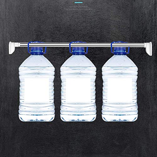 LKJH Barra de Cortina telescópica sin Taladro, Ducha Antideslizante Poste de tensión fácil de Instalar para el Dormitorio Armario con Ventana panorámica Baño-b 68-120 cm (27-47 Pulgadas)