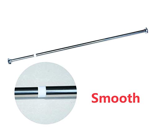 LKJH Barra de Cortina telescópica sin Taladro, Poste de tensión de Ducha Inoxidable para baño Bahía Ventana Cocina balcón Armario-a 35-55 cm (14-22 Pulgadas)
