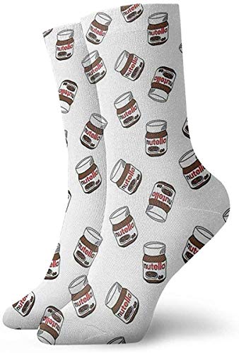 lkjhg478 Nutrición Calcetines casuales unisex Calcetines divertidos de la tripulación Calcetines locos antideslizantes Calcetines para barcos 30 cm (11.8 pulgadas)