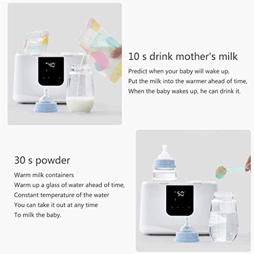 LKNJLL Calentador de Biberones, esterilizador de Botella 4-en-1Fast los Alimentos for niños Calentador y DefrostBPA-Libre Calentador con Pantalla LCD de Control de Temperatura Exacto de Leche Materna