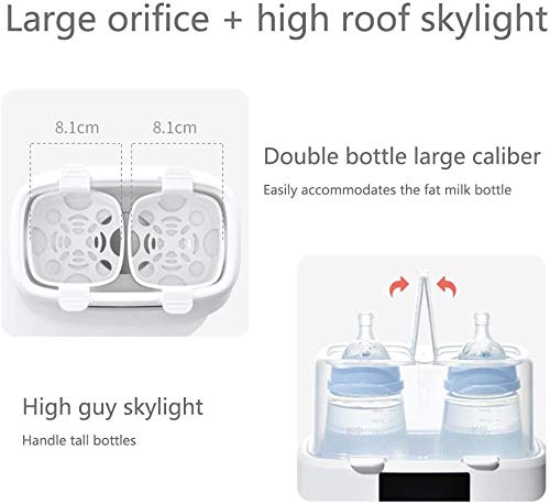 LKNJLL Calentador de Biberones, esterilizador de Botella 4-en-1Fast los Alimentos for niños Calentador y DefrostBPA-Libre Calentador con Pantalla LCD de Control de Temperatura Exacto de Leche Materna