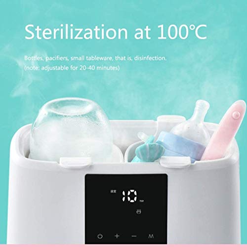 LKNJLL Calentador de Biberones, esterilizador de Botella 4-en-1Fast los Alimentos for niños Calentador y DefrostBPA-Libre Calentador con Pantalla LCD de Control de Temperatura Exacto de Leche Materna