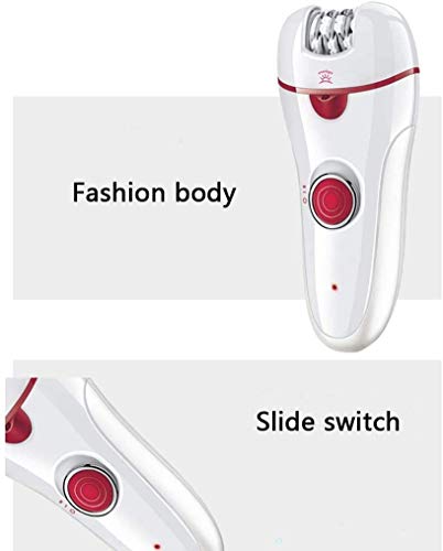 LKNJLL Depiladora de la Mujer, for la depilación, Wet & Dry, removedor del Pelo Facial, Mujeres máquina de Afeitar y Recortadora, Inalámbrico, Recargable, 3 en 1 (Color : Purple)